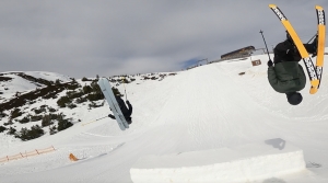 Lukas Schlickenrieder &amp; Lucas Mangold beim Park Check im Absolut Park Flachau